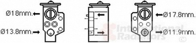 VAN WEZEL 03001351 -  Расширительный клапан, кондиционер
